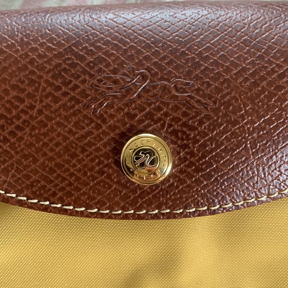 Longchamp Le Pliage small mustard yellow original bag - Picture 2 of 9